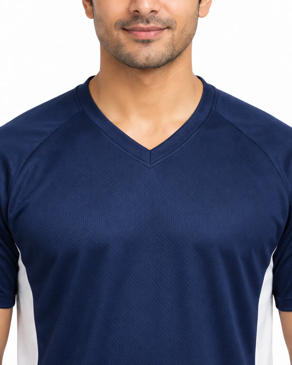 Performance Jersey, Navy, men's collar view, Cohorg