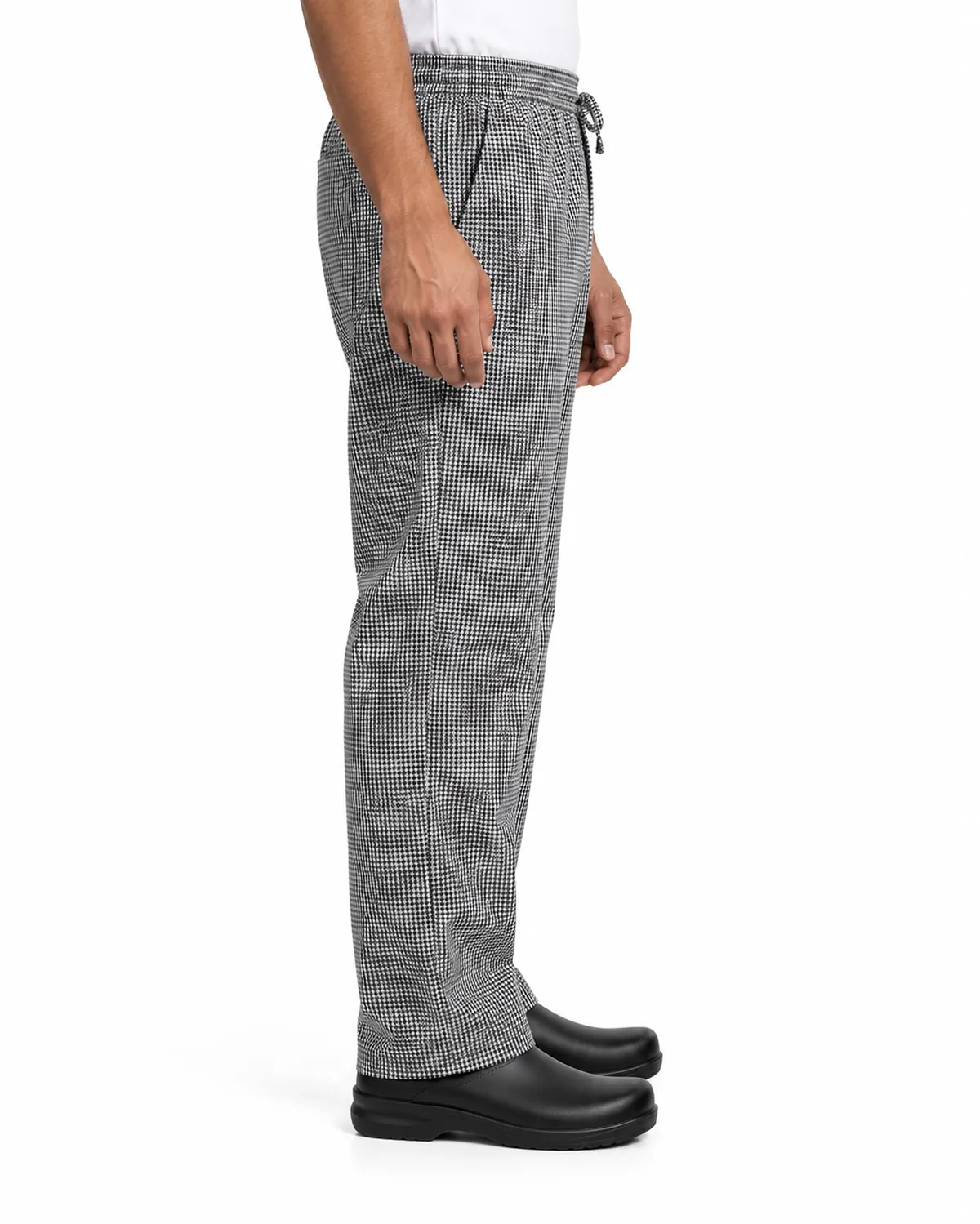 Chef Trousers uniform, Houndstooth, men's side view, Cohorg