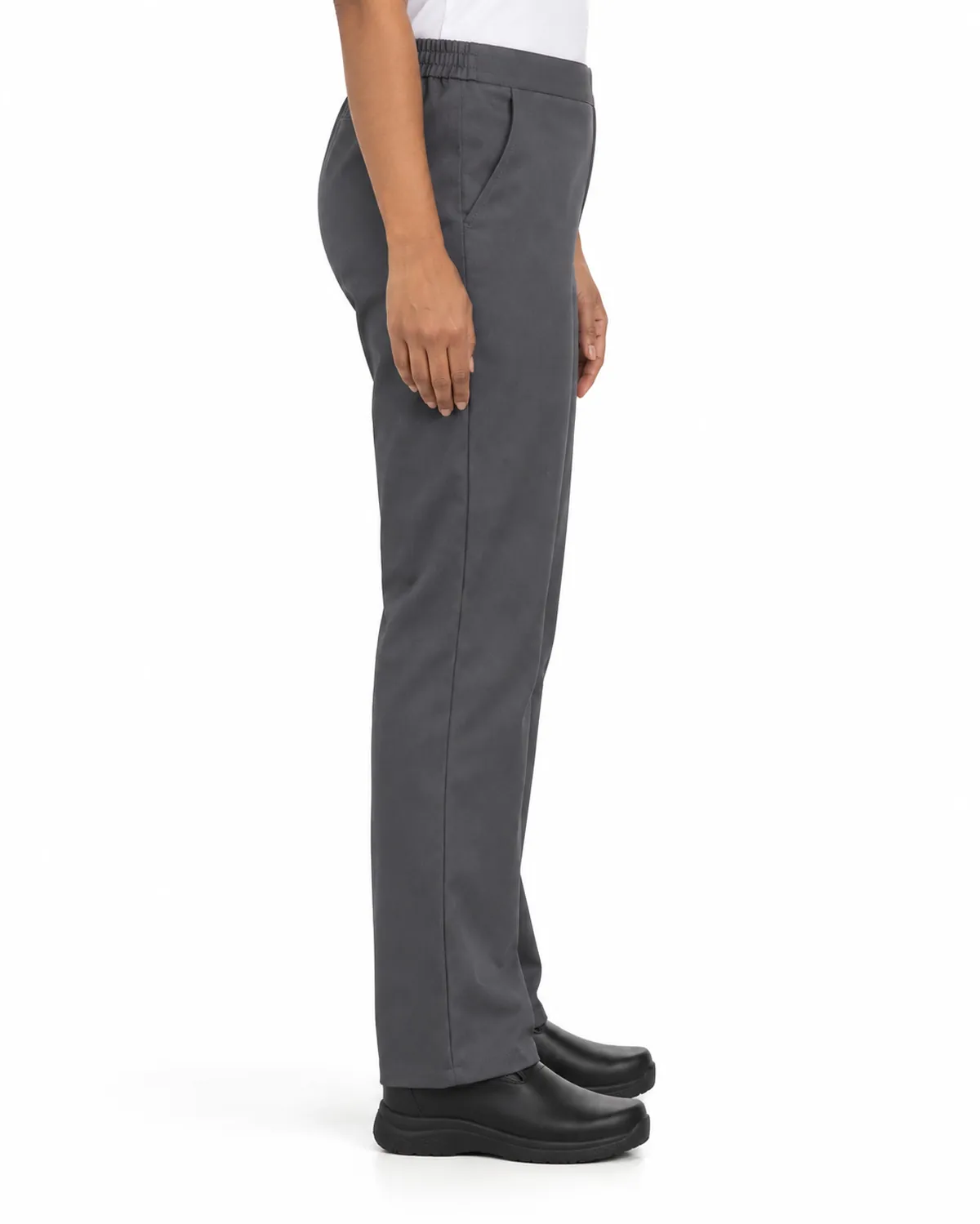 Housekeeping Trousers uniform, Charcoal, women's side view, Cohorg