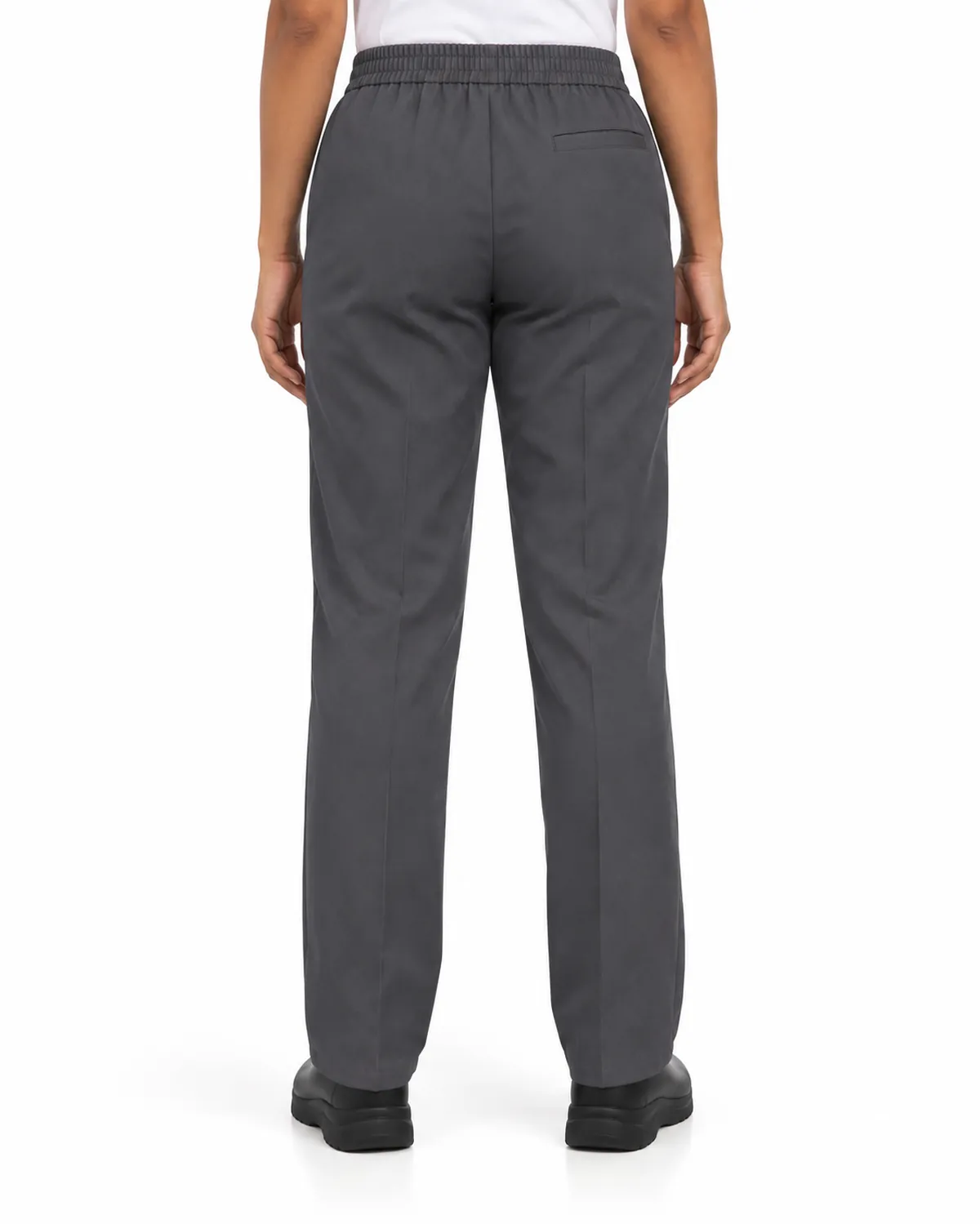 Housekeeping Trousers uniform, Charcoal, women's back view, Cohorg