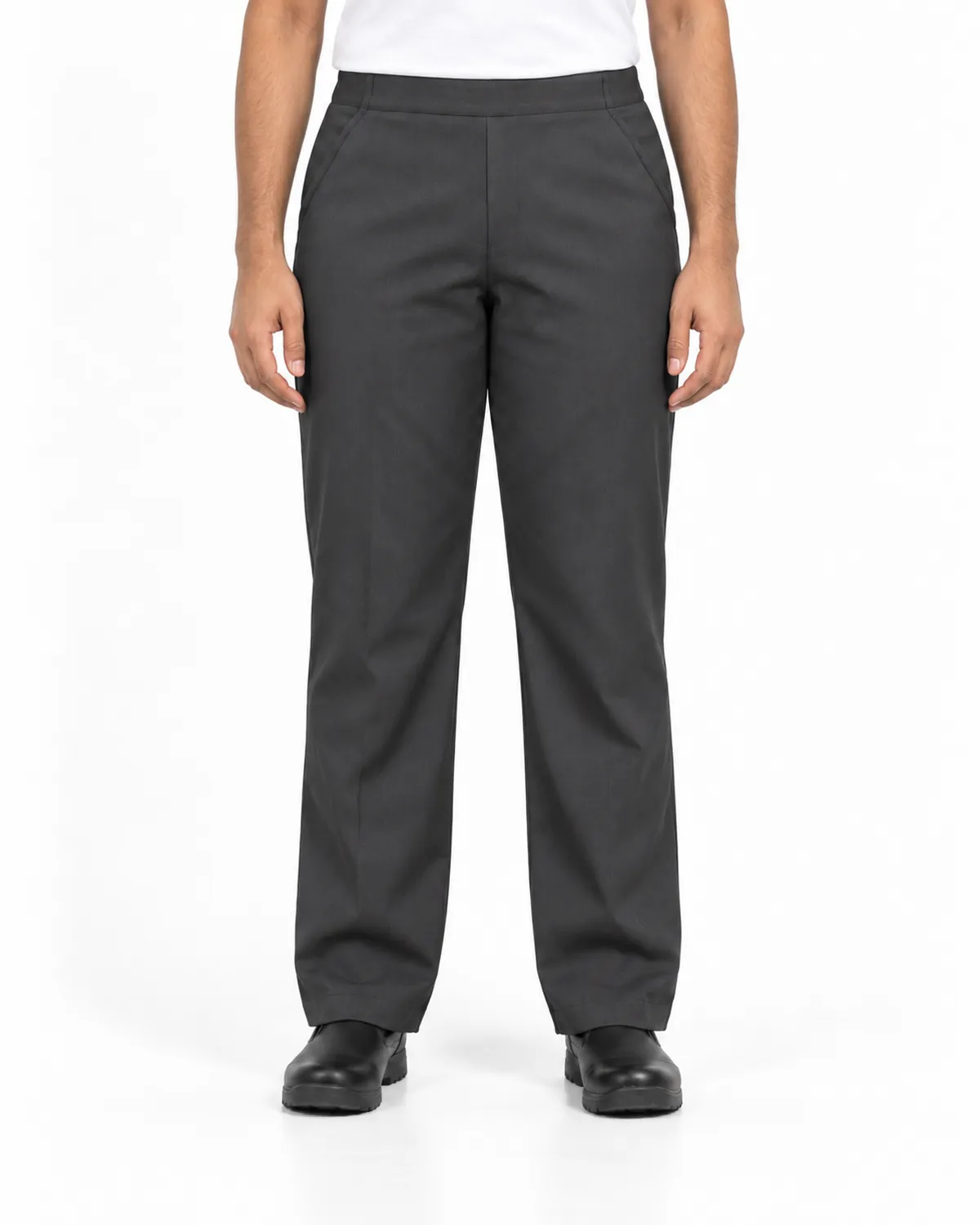 Housekeeping Trousers uniform, Charcoal, men's front view, Cohorg