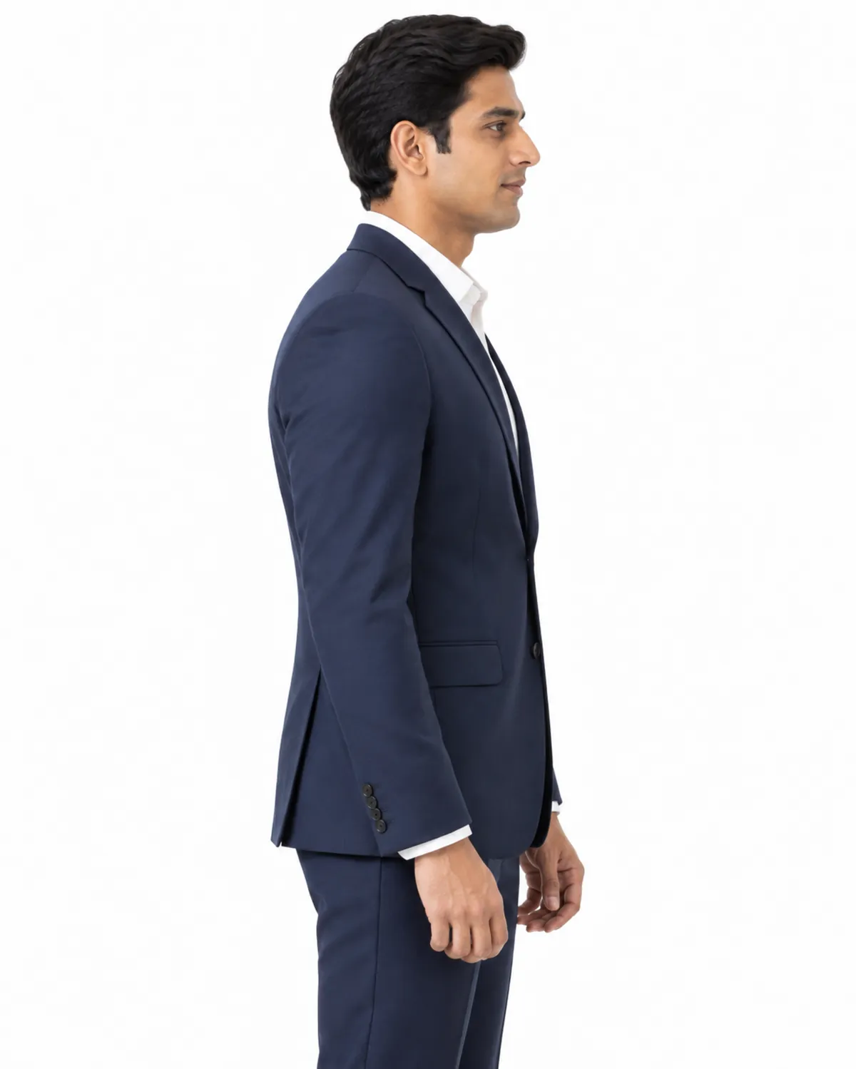 Corporate Blazer uniform, Navy, men's side view, Cohorg