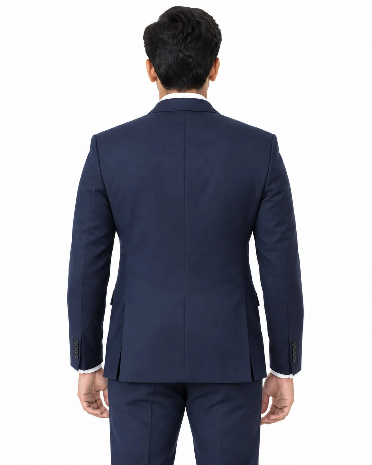 Corporate Blazer uniform, Navy, men's back view, Cohorg