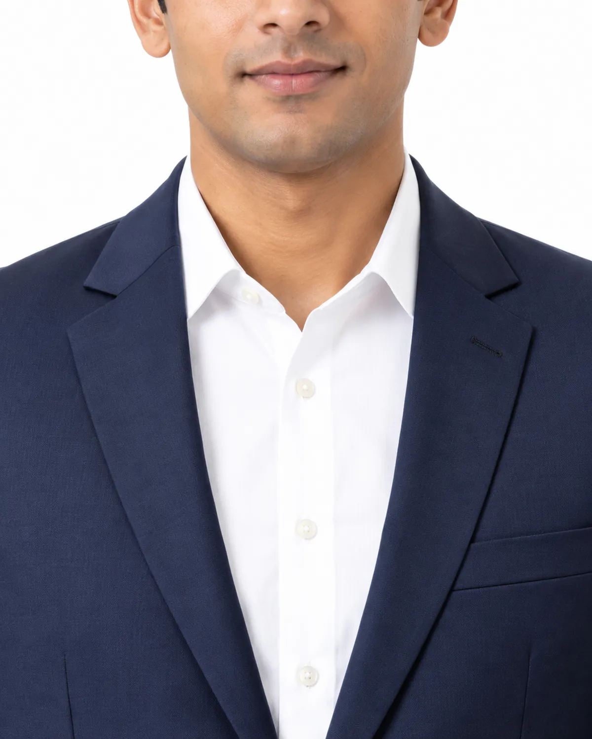 Corporate Blazer uniform, Navy, men's collar view, Cohorg