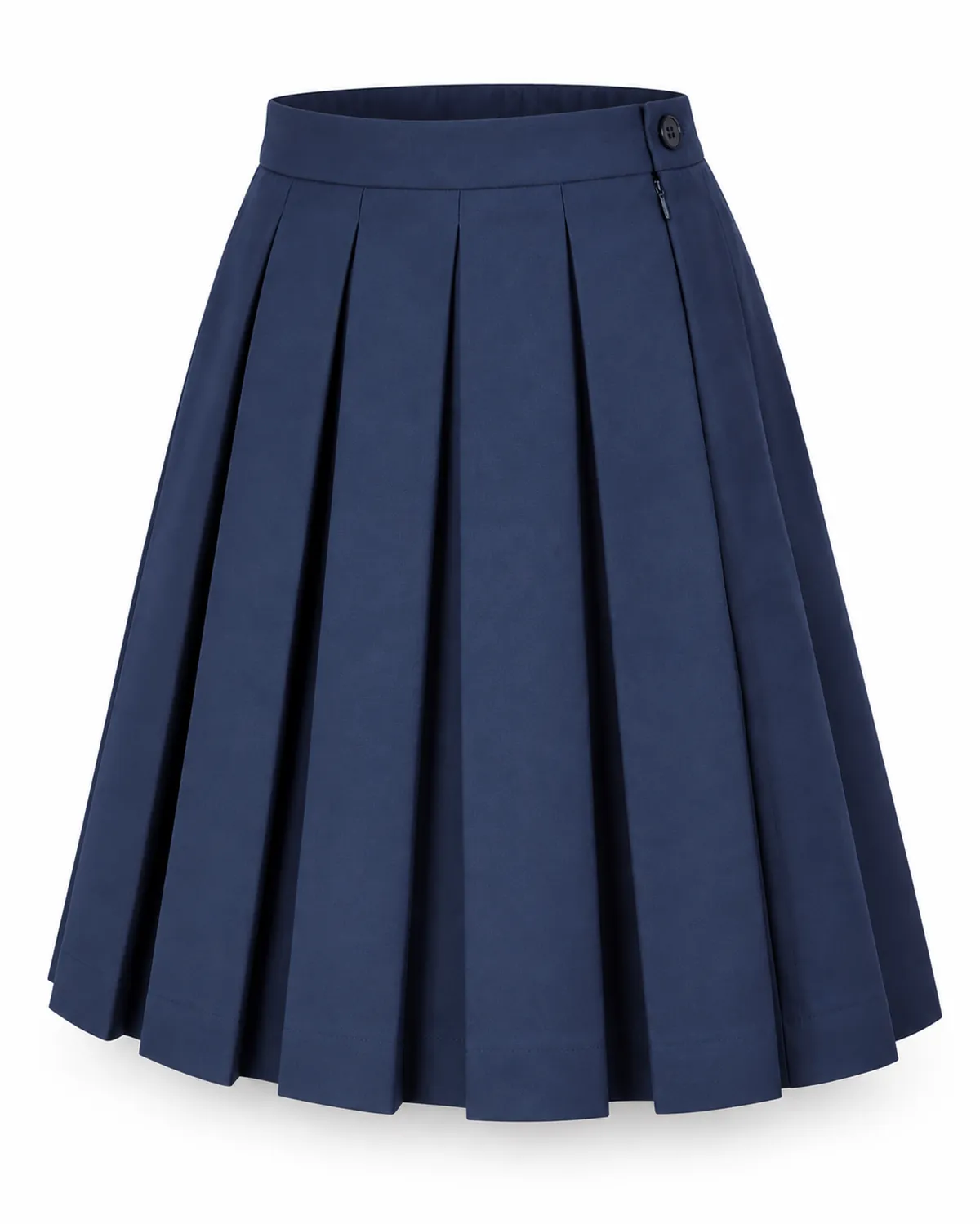 School Skirt uniform, Navy, side view, Cohorg