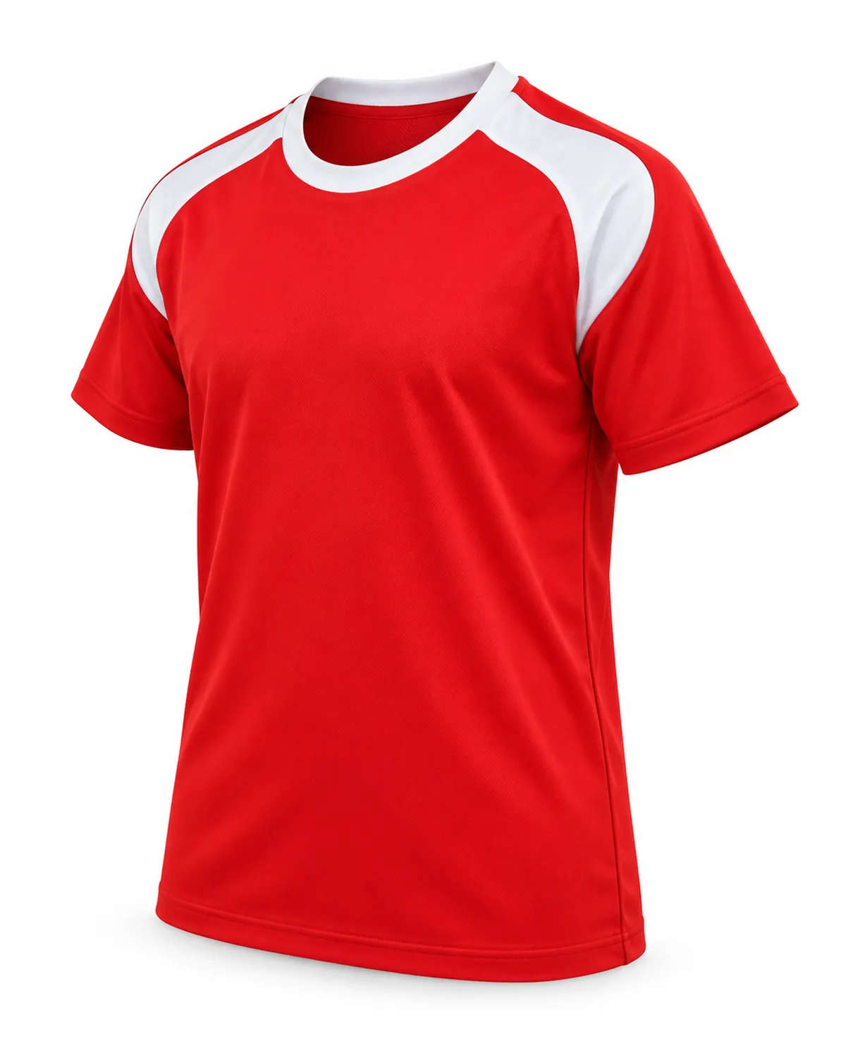 School Sports T-Shirt uniform, Red, side view, Cohorg