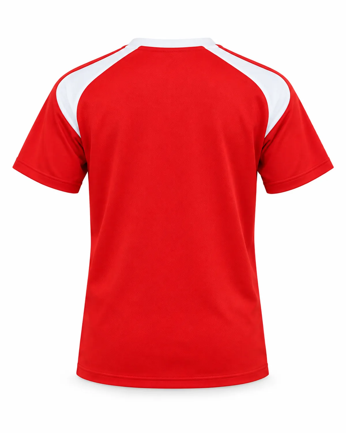School Sports T-Shirt uniform, Red, back view, Cohorg