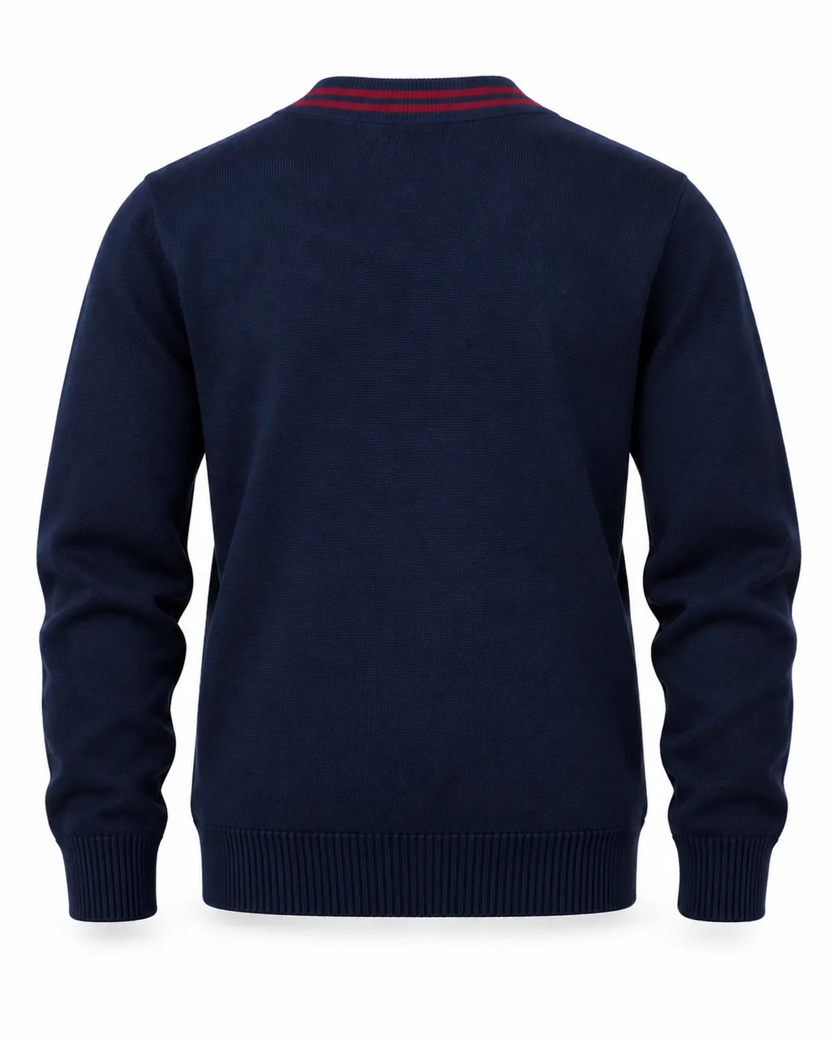 School Sweater uniform, Navy, back view, Cohorg