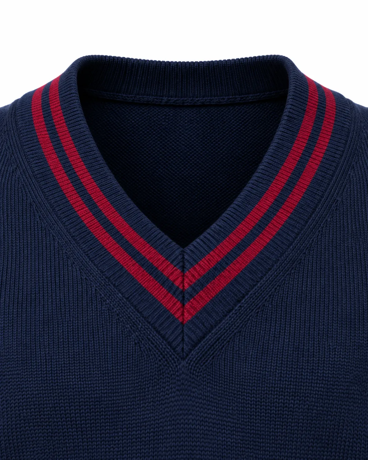 School Sweater uniform, Navy, collar view, Cohorg