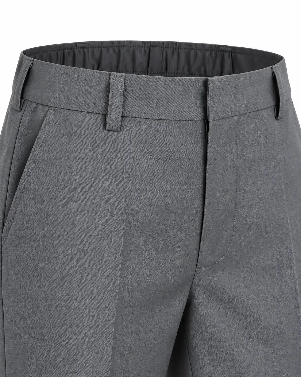 School Trousers uniform, Grey, waistband view, Cohorg