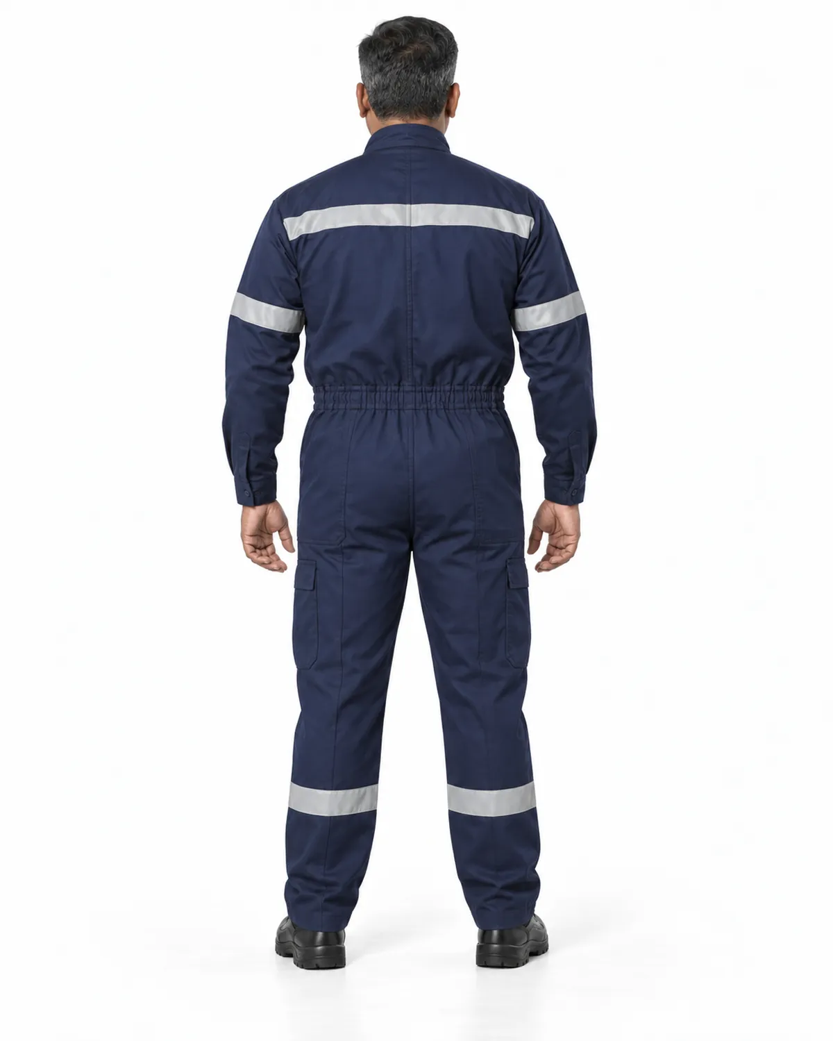 Coverall uniform, Navy, men's back view, Cohorg