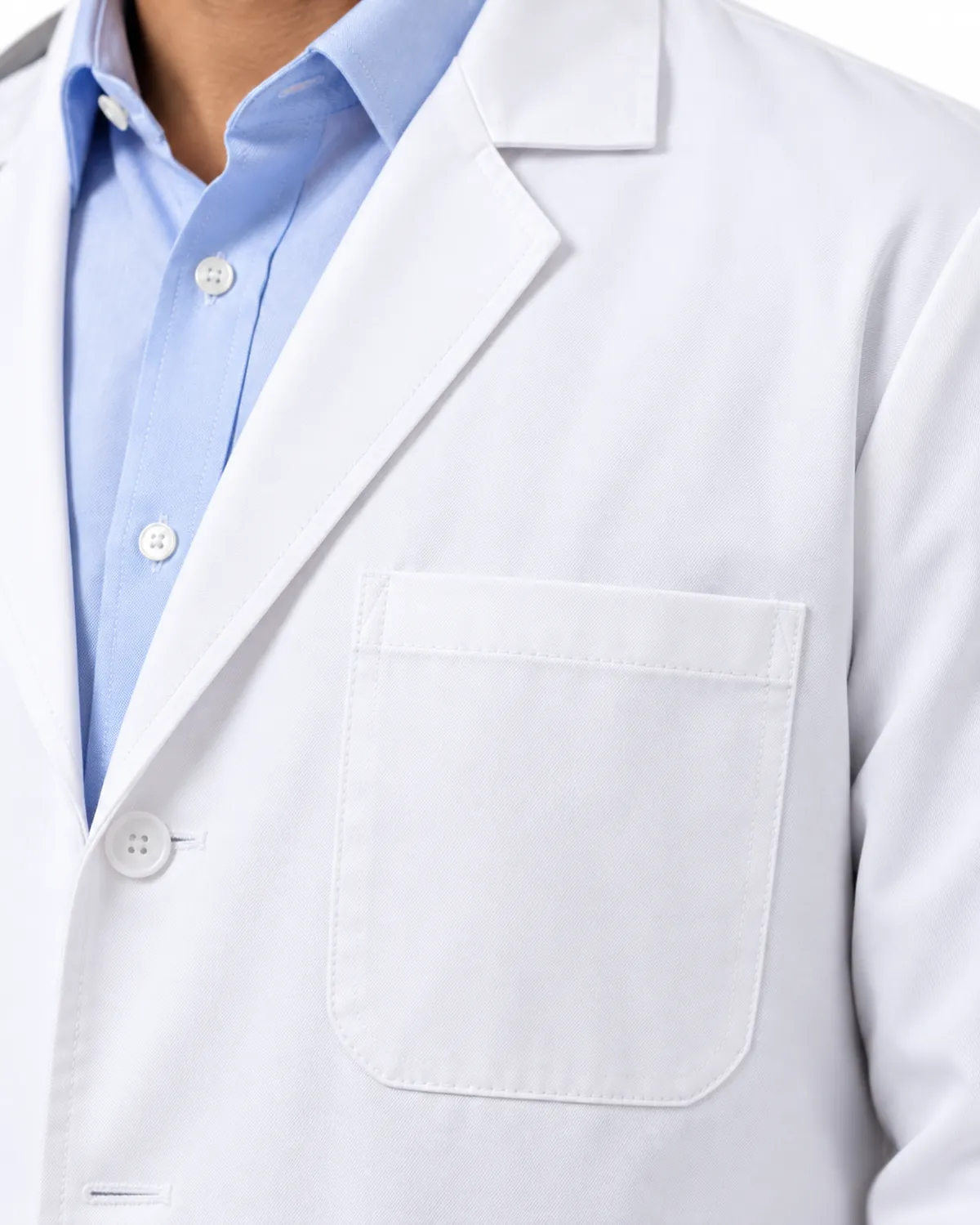 Lab Coat uniform, White, men's feature view, Cohorg