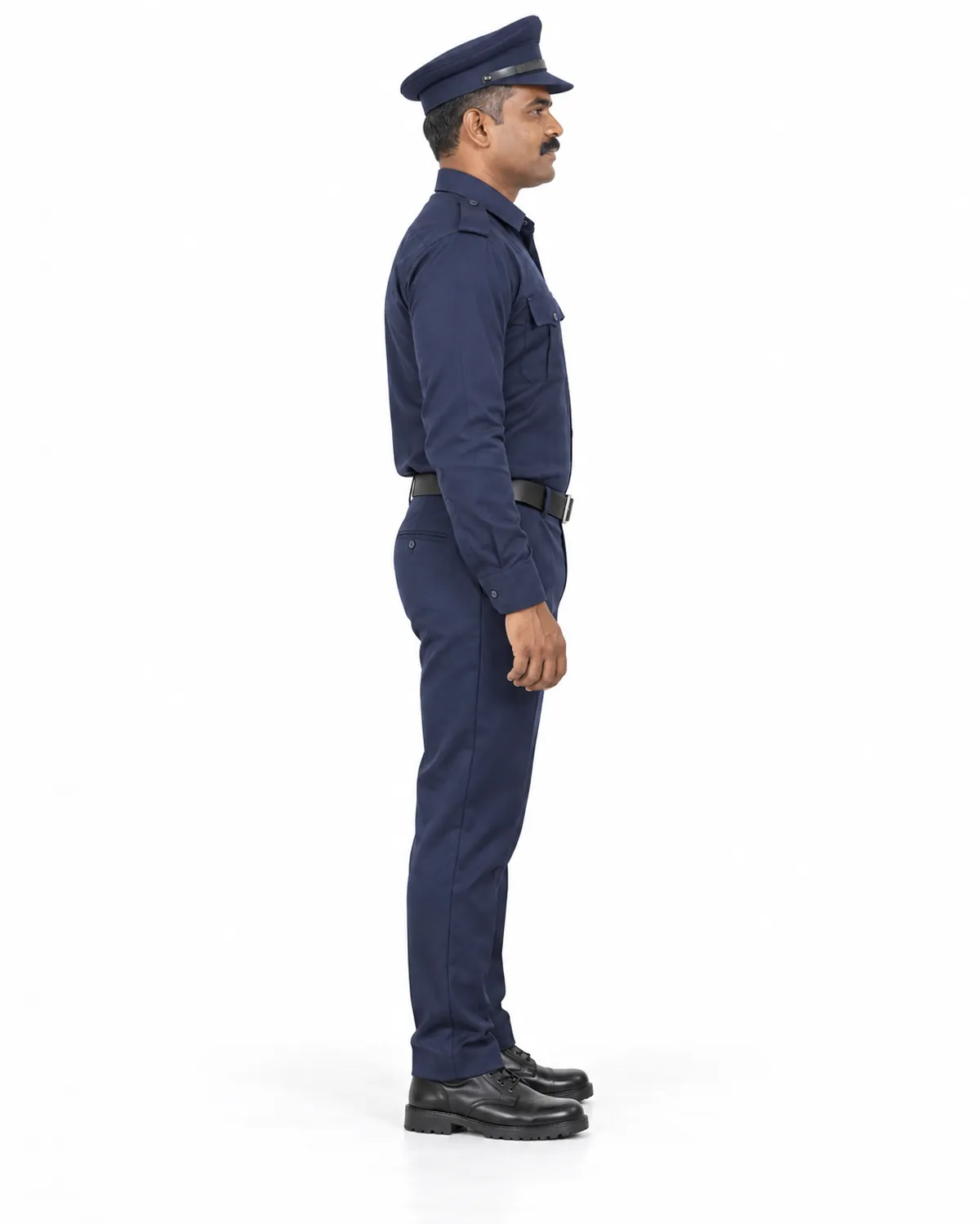 Security Uniform Shirt uniform, Navy, men's side view, Cohorg